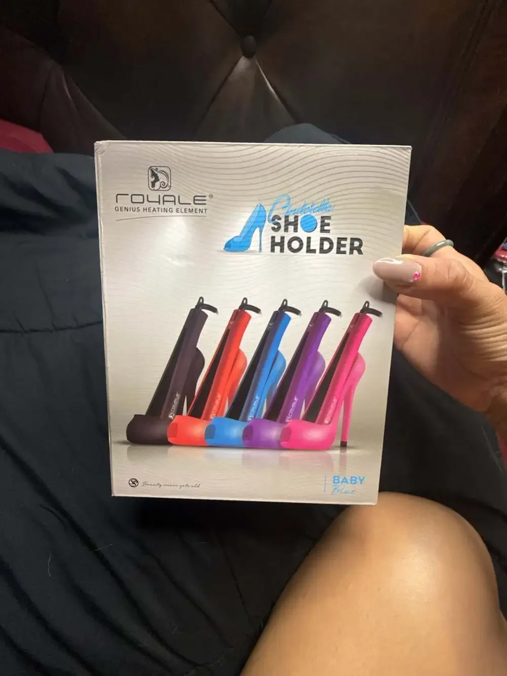 Royale Cinderella Shoe Hair Straightener and Curling Iron Holder Baby Blue